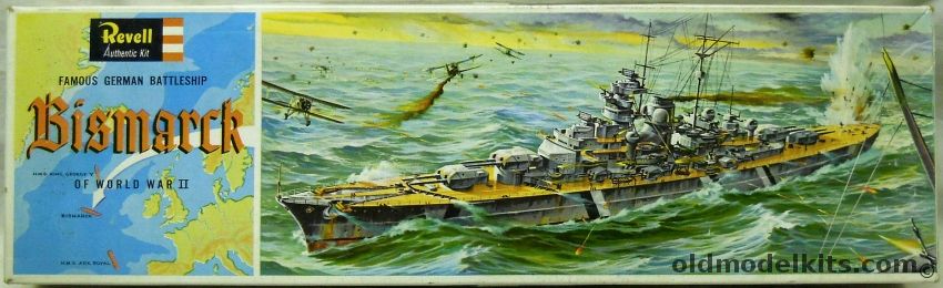 Revell 1/570 Bismarck Battleship, H350 plastic model kit