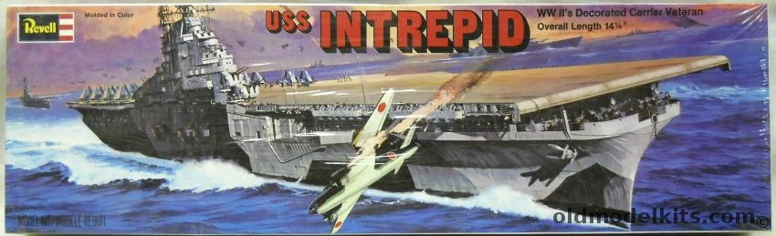 Revell 1/720 CV11 USS Intrepid - (Essex Class Aircraft Carrier), H462 plastic model kit