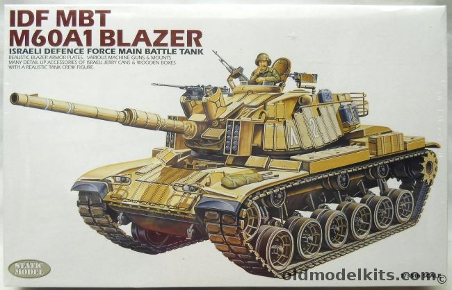 Academy 1/35 IDF MBT M60A1 Blazer - Israeli  Defense Force Main Battle Tank, 1358 plastic model kit