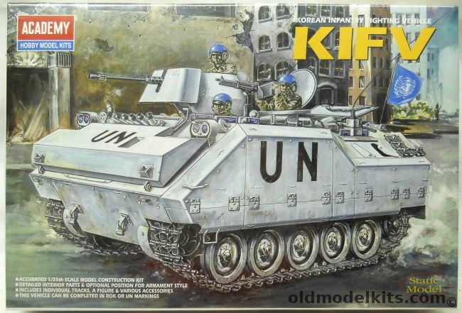 Academy 1/35 KIFV Korean Infantry Fighting Vehicle K200 - UN United Nations or South Korea ROK, 1385 plastic model kit