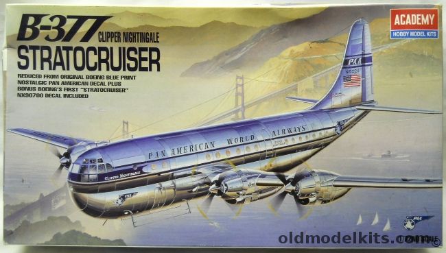Academy 1/72 Boeing B-377 Stratocruiser  -Pan Am Clipper Nightingale or Prototype, 1603 plastic model kit