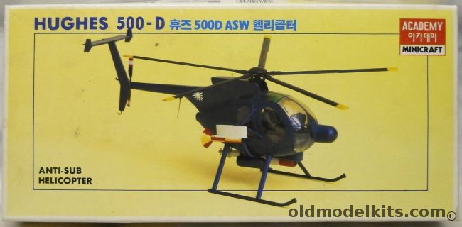 Academy 1/48 Hughes 500D ASW, 1645 plastic model kit