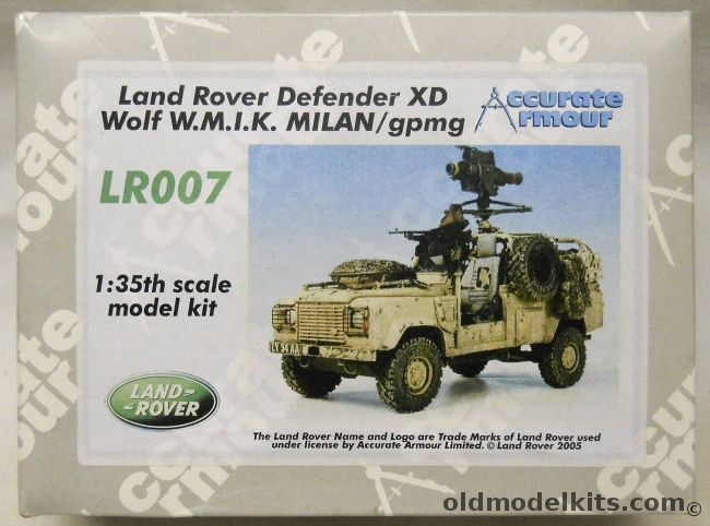 Accurate Armour 1/35 Land Rover Defender XD Wolf WMIK Milan / gpmg, LR007 plastic model kit