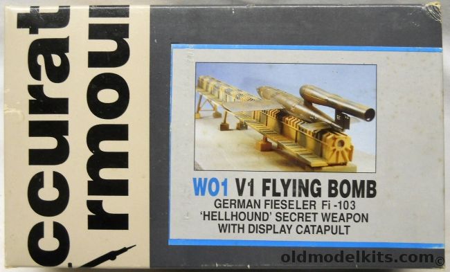 Accurate Armour 1/35 V1 Flying Bomb German Fieseler Fi-103 With Display Catapult - (V1 With Launching Ramp), W01 plastic model kit