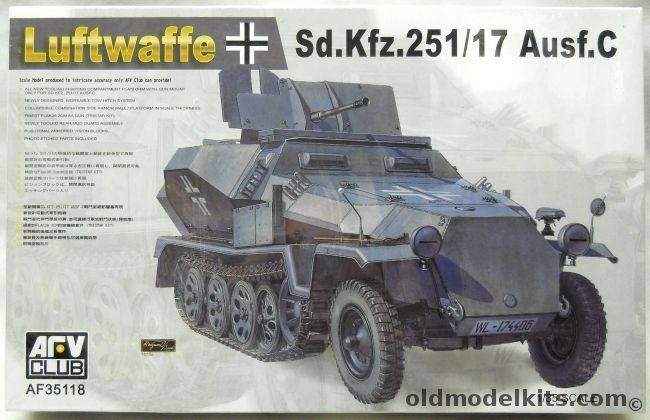 AFV Club 1/35 German Sd.Kfz. 251/17 Ausf.C  Luftwaffe, AF35118 plastic model kit