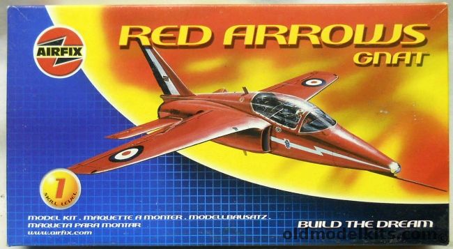 Airfix 1/72 Red Arrows Gnat, 01036 plastic model kit