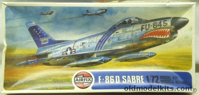 Airfix 1/72 F-86D Sabre Dog - 520th FIS Geiger Field WA 1955 or 512 FIS 406 FIW Manston 1956, 02061-1 plastic model kit