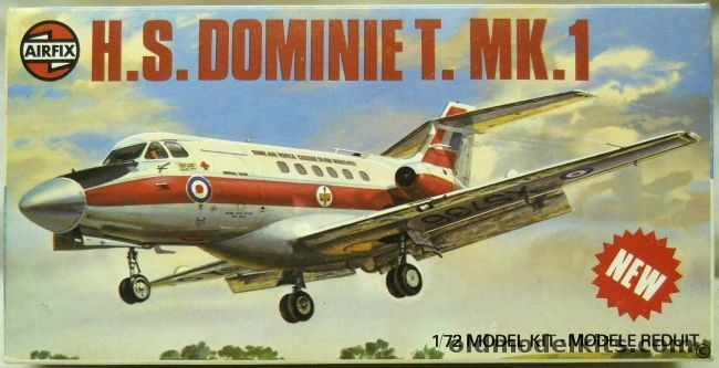Airfix 1/72 HS-125 Dominie - (DH-125 HS-125 Bae-125) Hawker, 03009-6 plastic model kit