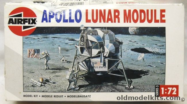 Airfix 1/72 Apollo Lunar Module / Astronauts / Equipment / Moon Base, 03013 plastic model kit