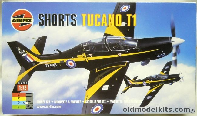 Airfix 1/72 TWO Shorts Tucano T1, 03059 plastic model kit