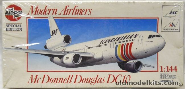 Airfix 1/144 McDonnell Douglas DC-10 - American Airlines or SAS - DC-10-30, 06180 plastic model kit