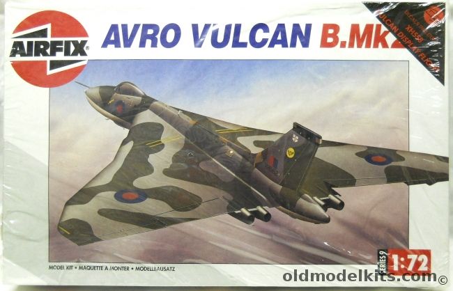 Airfix 1/72 Avro Vulcan B Mk2 - 44 Sq XM607 / 9 Sq XH562 / 617 Sq XL321 - And Special Decals For XH558 Vulcan Display Flight, 09002 plastic model kit
