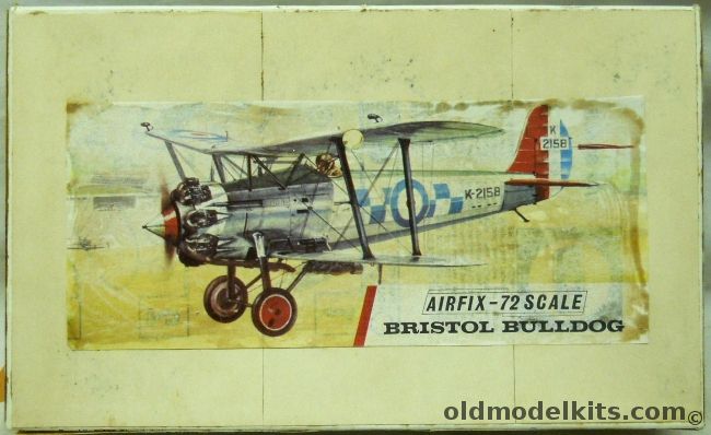 Airfix 1/72 TWO Bristol Bulldog, 135 plastic model kit