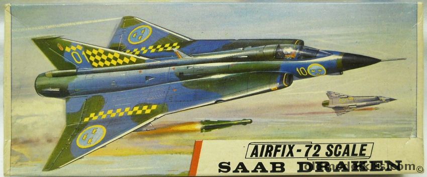Airfix 172 Saab Draken - Type Three Logo, 269 plastic model kit