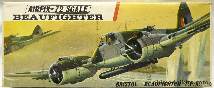 Airfix 1/72 Bristol Beaufighter T.F.X. - Type Three Logo Issue, 283 plastic model kit