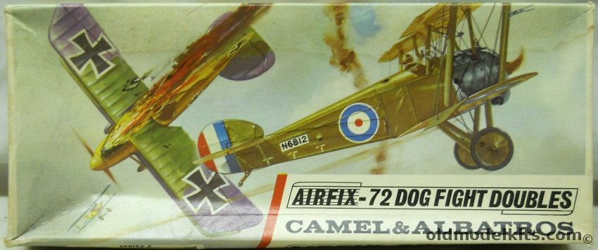 Airfix 1/72 Dog Fight Doubles Sopwith Camel and Albatros, D260F plastic model kit