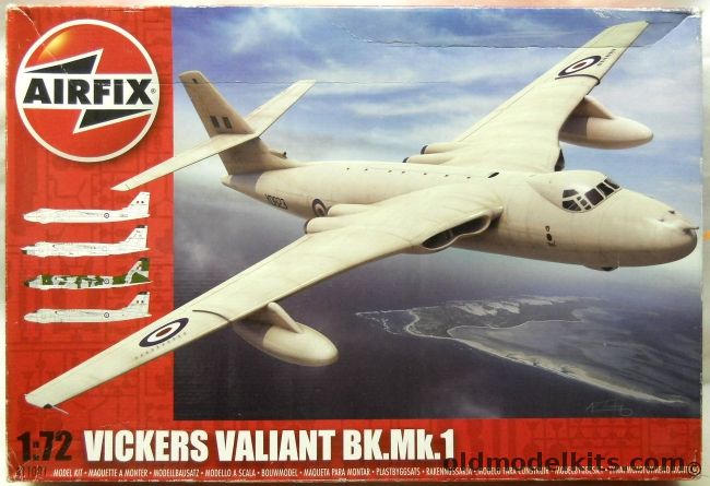 Airfix 1/72 Vickers Valiant Bk.Mk.1 Bomber, A11001 plastic model kit