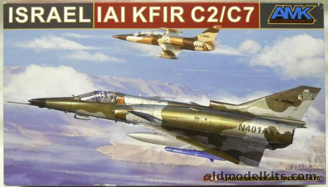 AMK 1/48 Israel IAI Kfir C2 C7 - Young Lion, AMK88001-A plastic model kit