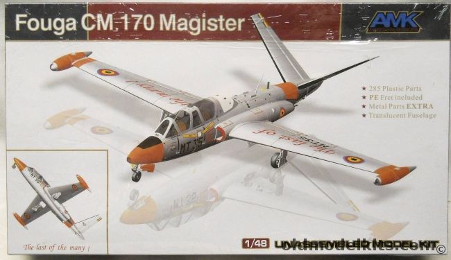 AMK 1/48 Fouga CM.170 Magister - France / Belgium / Germany - (CM-170), AGK88004 plastic model kit
