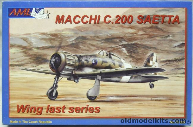 AML 1/72 Macchi C-200 Saetta - Wing Last Series, 72-025 plastic model kit