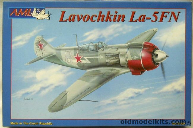 AML 1/72 Lavochkin La-5FN - USSR Lt. YM Lyubenyuk 12 Kills Spring 1945 / USSR Lt. P Rakov Summer 1944 / Czech Air Force 1946 / Luftwaffe Captured LA-5FN Stendal Duben 1945 - (LA-5 FN), 72-040 plastic model kit