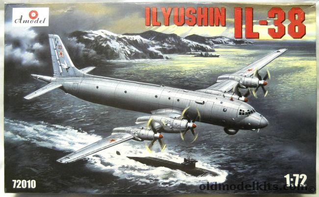 Amodel 1/72 Il-38 - Dolphin / NATO Reporting Name May, 72010 plastic model kit