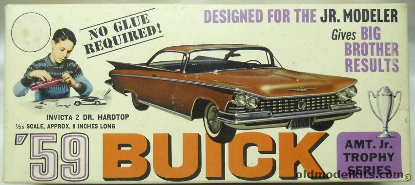 AMT 1/25 1960 Buick Invicta 2 Door Hardtop - Junior Trophy  Series, 04-529-100 plastic model kit