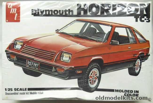AMT 1/25 Plymouth Horizon - TC-3, 2218 plastic model kit