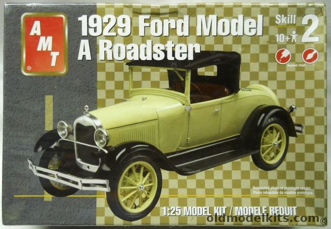 AMT 1/25 1929 Ford Model A Roadster, 38073 plastic model kit