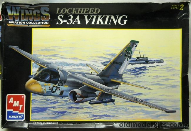 AMT 1/48 Lockheed S-3A Viking, 8634 plastic model kit