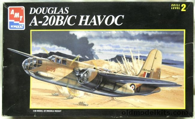 AMT 1/48 Douglas A-20 B/C Havoc, 8644 plastic model kit