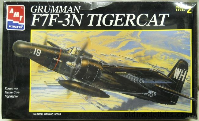 AMT 1/48 Grumman F7F-3N Tigercat - Marine Night Fighter - (F7F3N), 8842 plastic model kit