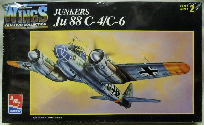 AMT 1/72 Junkers Ju-88 C-4/C-6 - Night Figter 8./NJG 2 or 1.S/I Gruppe/NJG 2, 8898 plastic model kit