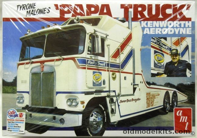 AMT 1/25 Tyrone Malones Papa Truck Kenworth Aerodyne - Race Truck Hauler, AMT932-06 plastic model kit