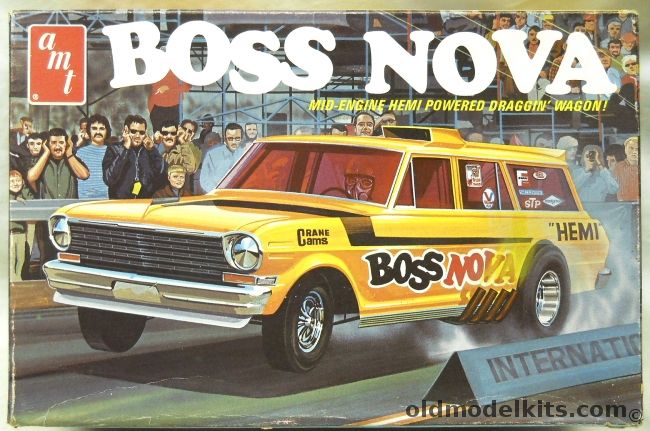 AMT 1/25 Boss Nova - Mid-Engine Hemi Powered Draggin Wagon (Chevrolet Nova Station Wagon), T308-225 plastic model kit