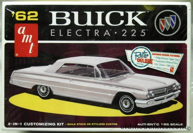 AMT 1/25 1962 Buick Electra 225 Two Door Hardtop - Stock Or Custom, AMT-614 plastic model kit