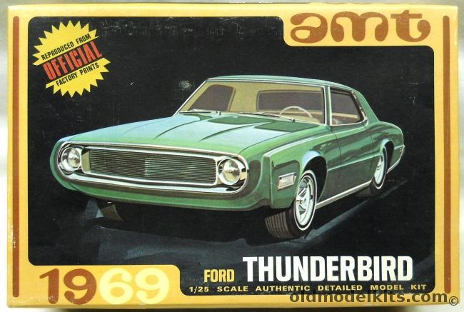 AMT 1/25 1969 Ford Thunderbird - Stock / Custom, Y901-200 plastic model kit