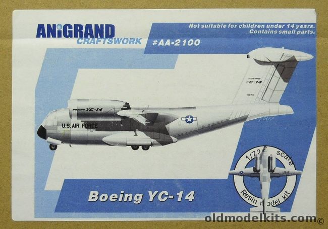 Anigrand 1/72 Boeing YC-14, AA2100 plastic model kit