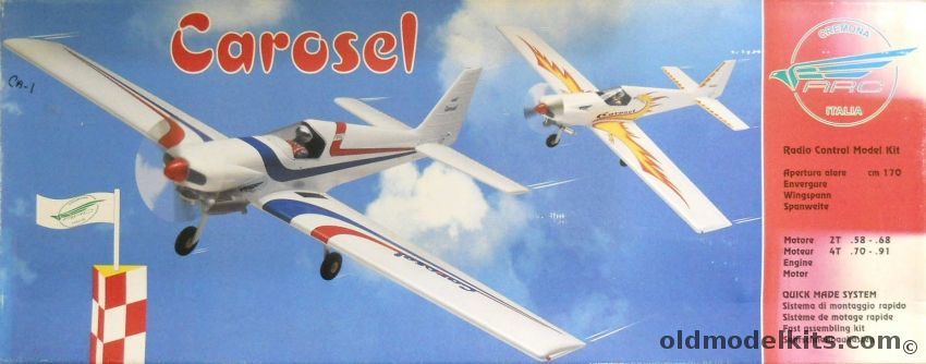 ARC ModelFly Carosel - 67 Inch Wingspan prefabricated R/C Aircraft, CA-1 plastic model kit