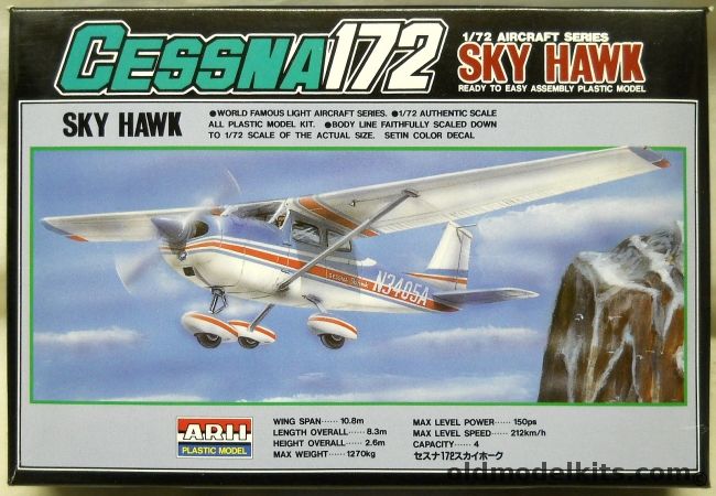 Arii 1/72 Cessna 172 Skyhawk - (ex Eidai), A702 plastic model kit