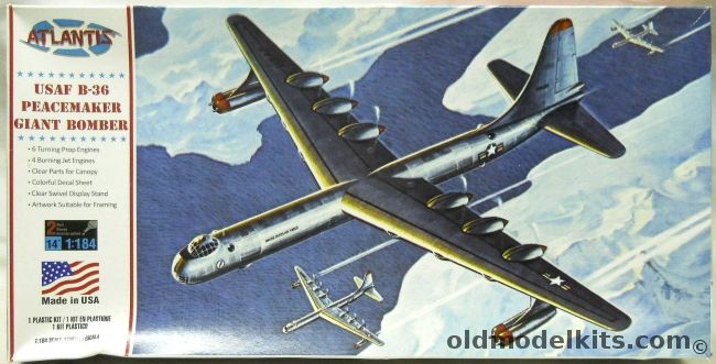 Atlantis 1/184 Convair B-36 Giant Bomber - (ex Revell), H205 plastic model kit