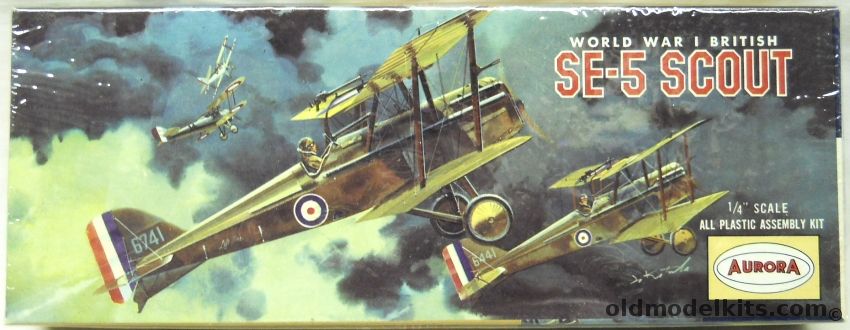 Aurora 1/48 British SE-5 Scout, 103-100 plastic model kit