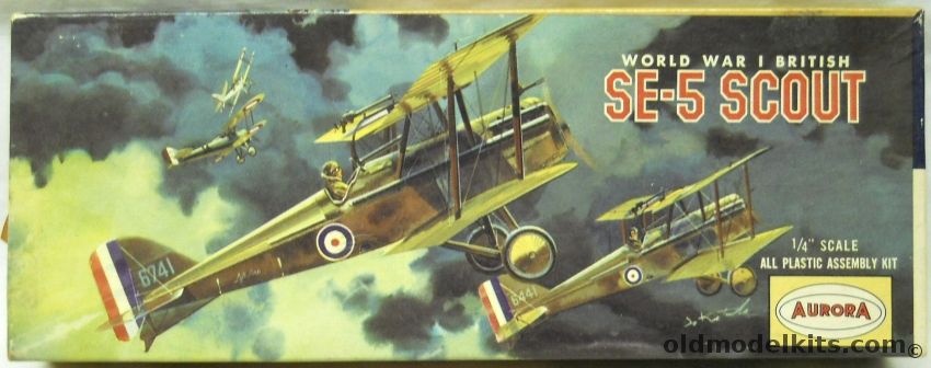 Aurora 1/48 British SE-5 Scout, 103-100 plastic model kit