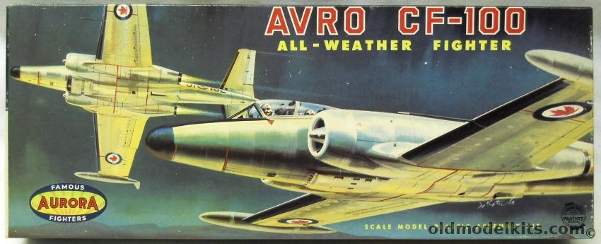 Aurora 1/67 Avro CF-100 All-Weather Fighter - Canuck, 137-98 plastic model kit