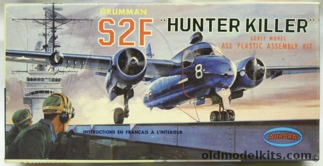 Aurora 1/111 Grumman S2F Hunter Killer - Short Box Issue, 288-50 plastic model kit