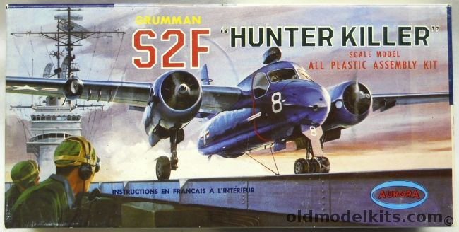 Aurora 1/111 Grumman S2F Hunter Killer - Tall Box Issue, 288-80 plastic model kit
