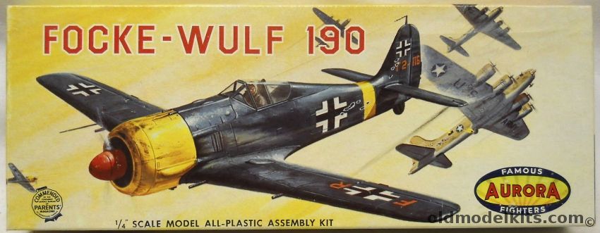 Aurora 1/47 Focke-Wulf FW-190, 30-79 plastic model kit