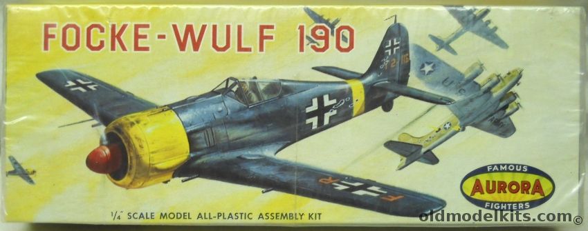 Aurora 1/47 Focke-Wulf Fw-190 - Factory Sealed, 30-79 plastic model kit