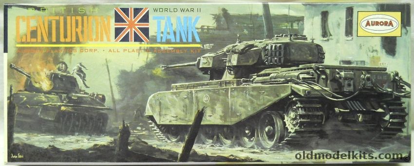 Aurora 1/48 British Centurion Tank WWII, 300-129 plastic model kit