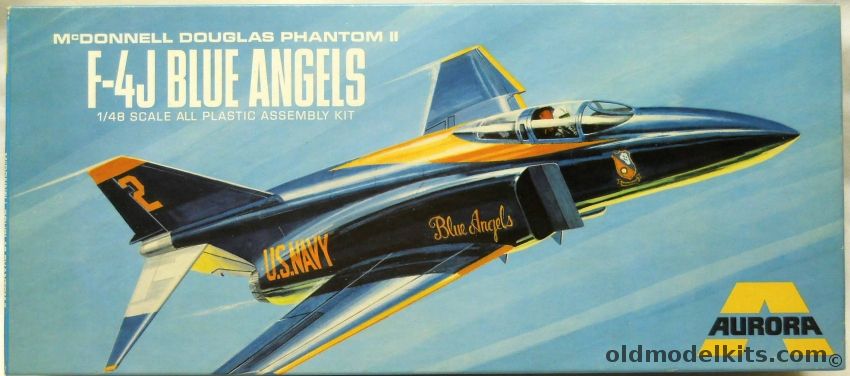 Aurora 1/48 F-4J Phantom II Blue Angels, 367-250 plastic model kit